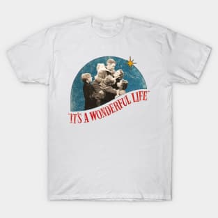 It's a Wonderful Life Distressed Classic Christmas T-Shirt